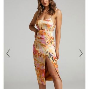 ✨Showpo Floral Cutout Midi Dress